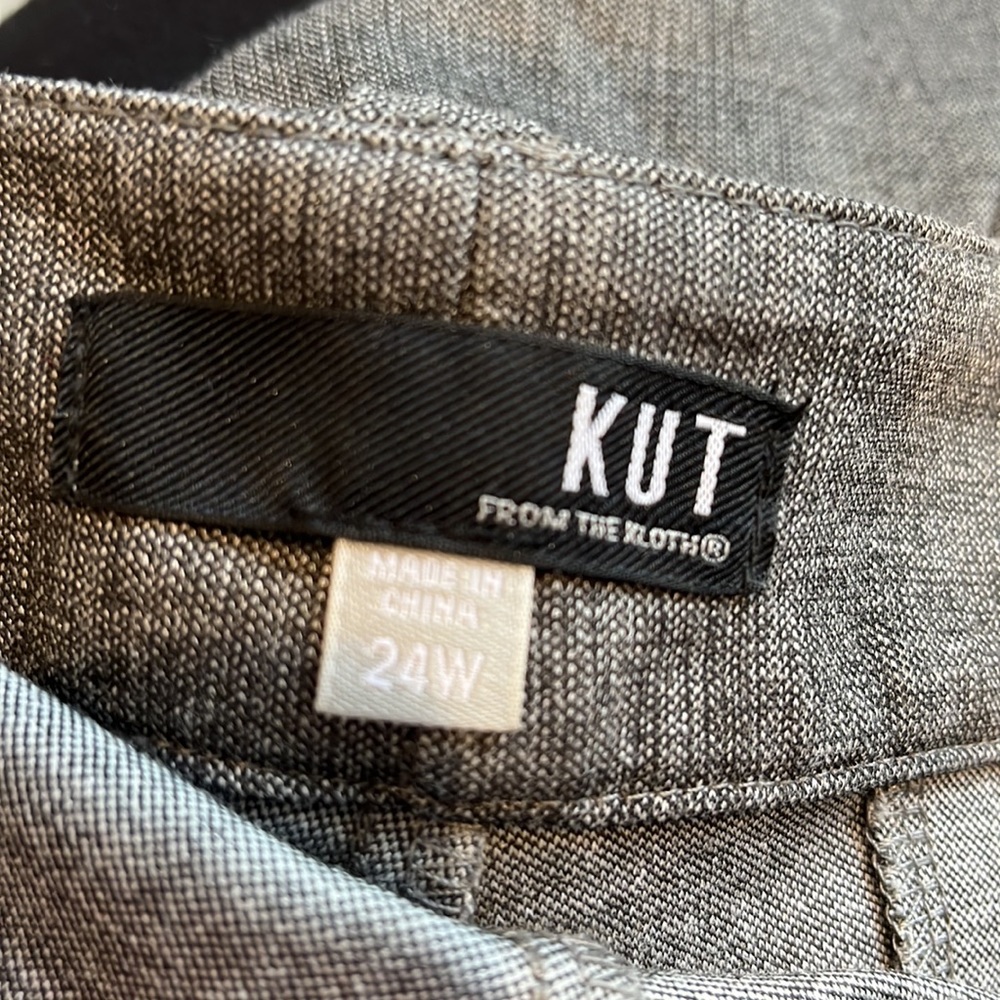 EUC:  Kut from the Kloth Gray Trousers- Sz 24 - Picture 4 of 6